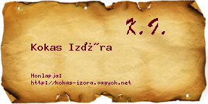 Kokas Izóra névjegykártya